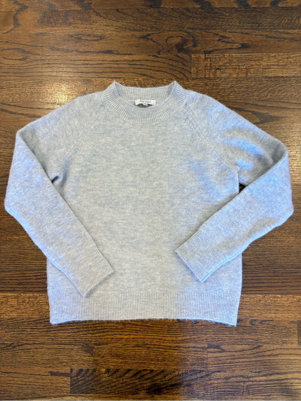 Women's wool blend bartolini Light blue Crewneck Sweater medium made in Italy